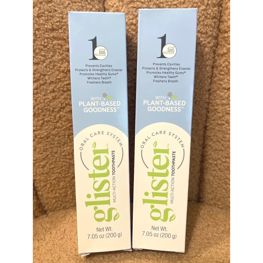 Amway Glister Multi-Action Fluoride Toothpaste 7.05 oz 200g Set of 2